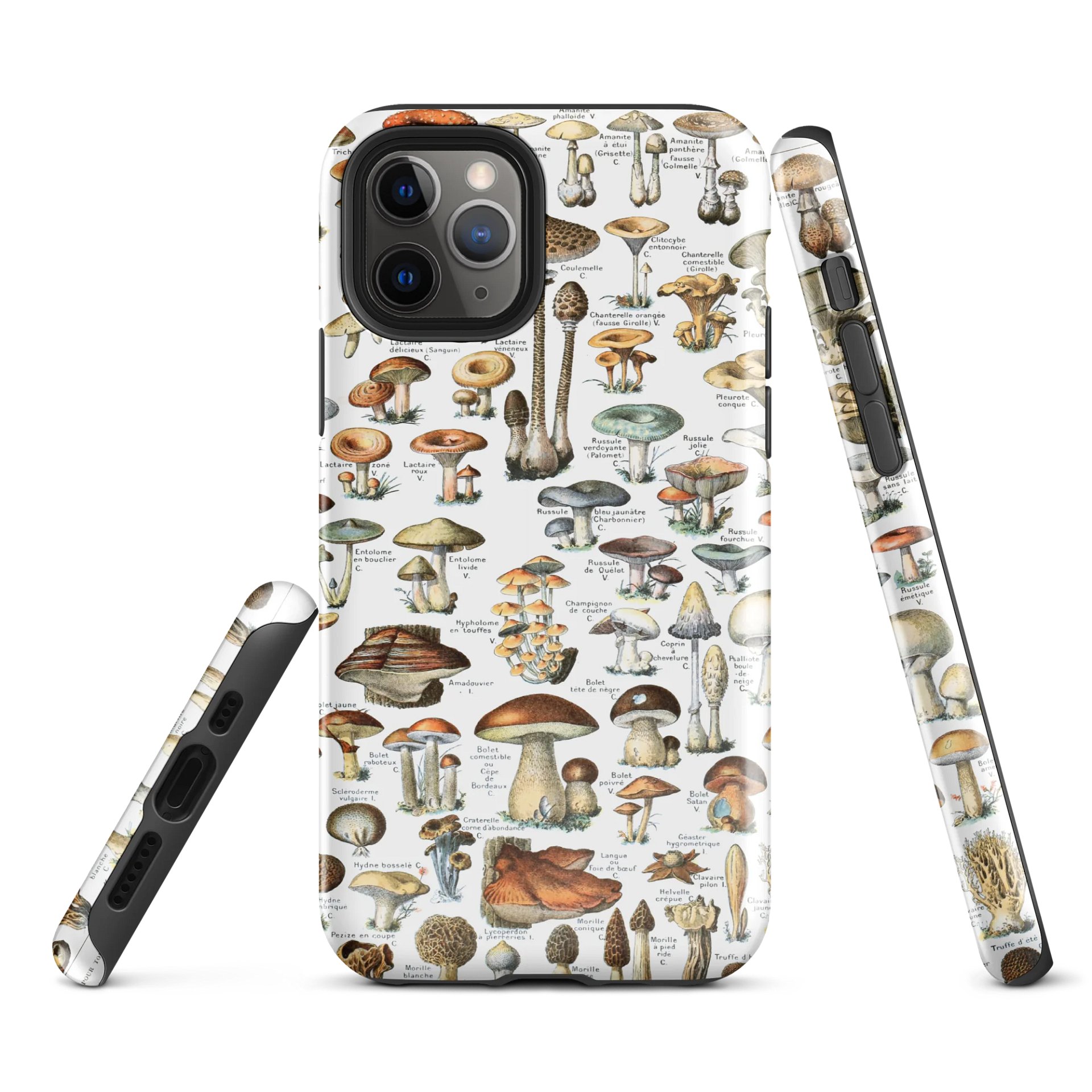 Mycological Marvels iPhone® Tough Case - Champignons by Adolphe Millot product image (1)