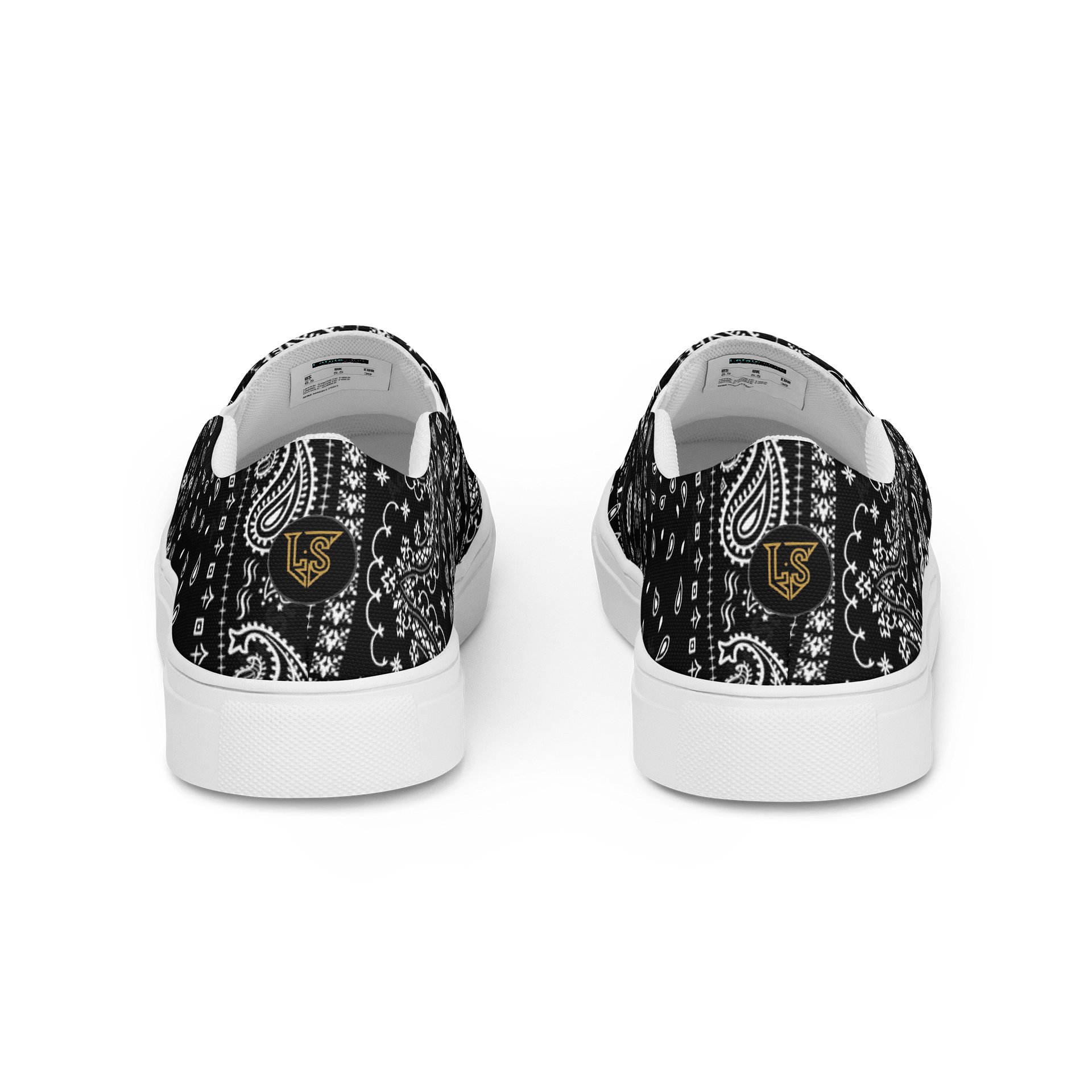Lafate.Store Designer Slip On - Men (black Paisley) product image (4)