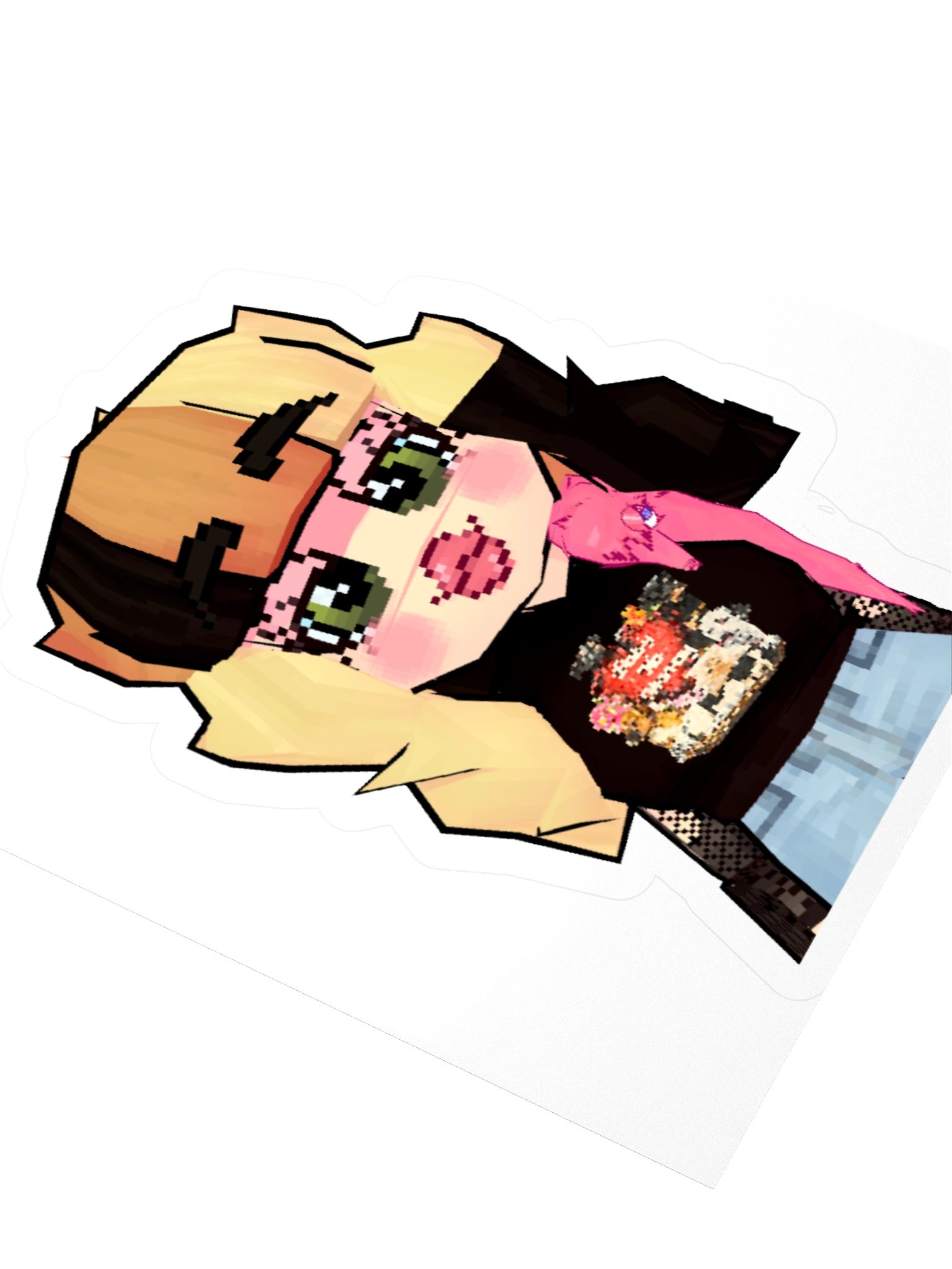 Lil Babe Blue Avatar LowPoly product image (3)