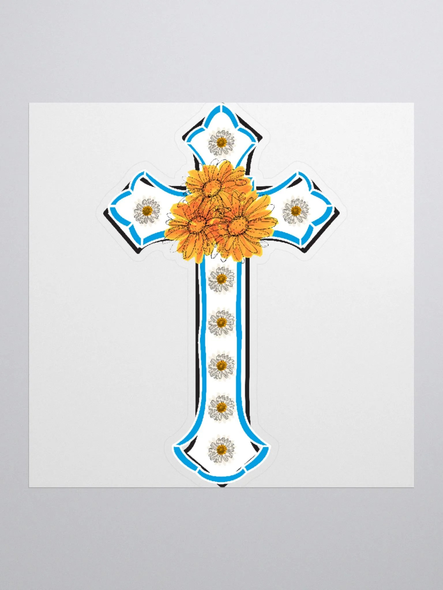 Sunflower Floral Cross product image (2)