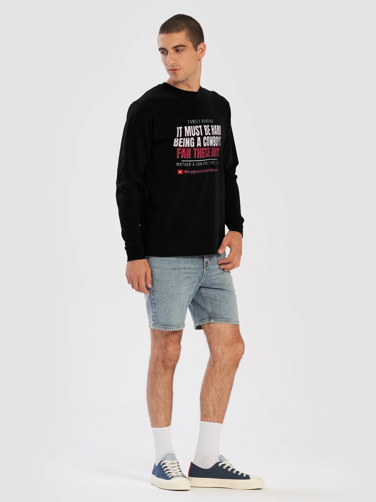2026 It Must Be Hard to Be a Cowboys Fan These Days - Dark Team Vintage Comfort: Family Bonding Long Sleeve Shirt product image (7)