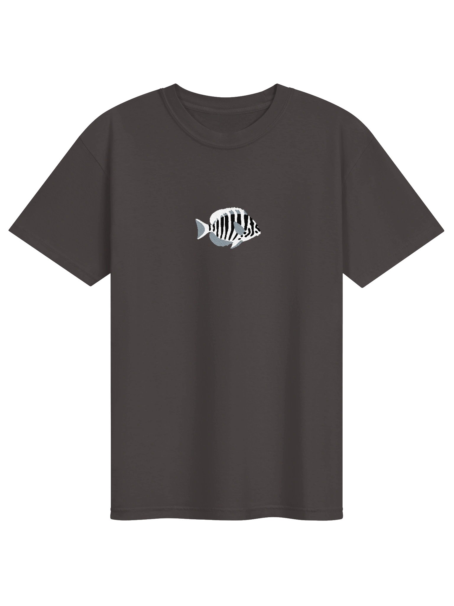 Zebra Tang Embroidered Shirt | Reef Aquarium Fish Embroidery Tee | Saltwater Marine Fish Apparel product image (5)
