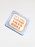 Let the Good Tiles Roll Coaster Orange Blue