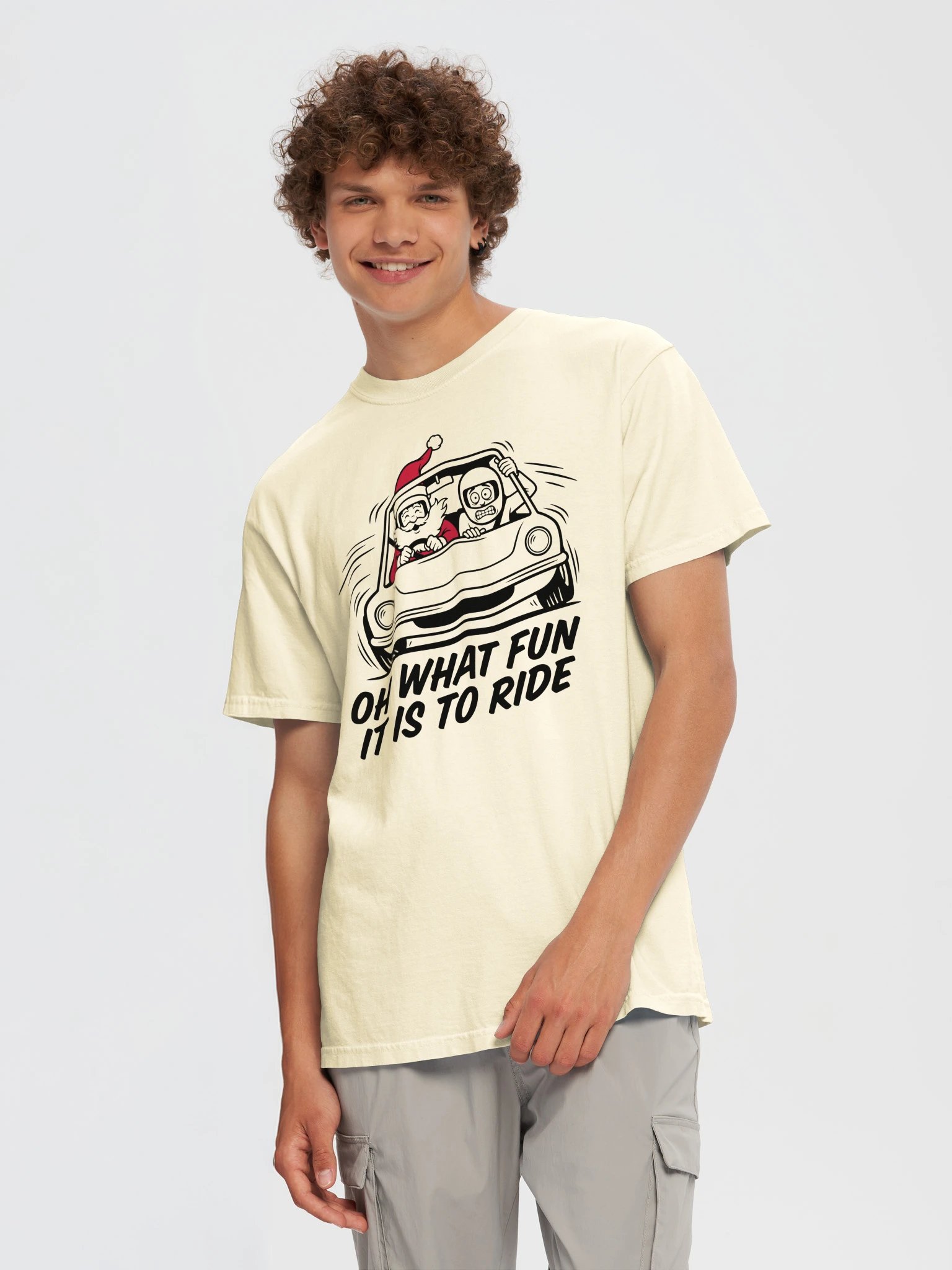 Oh What Fun It Is To Ride Santa Tee product image (9)
