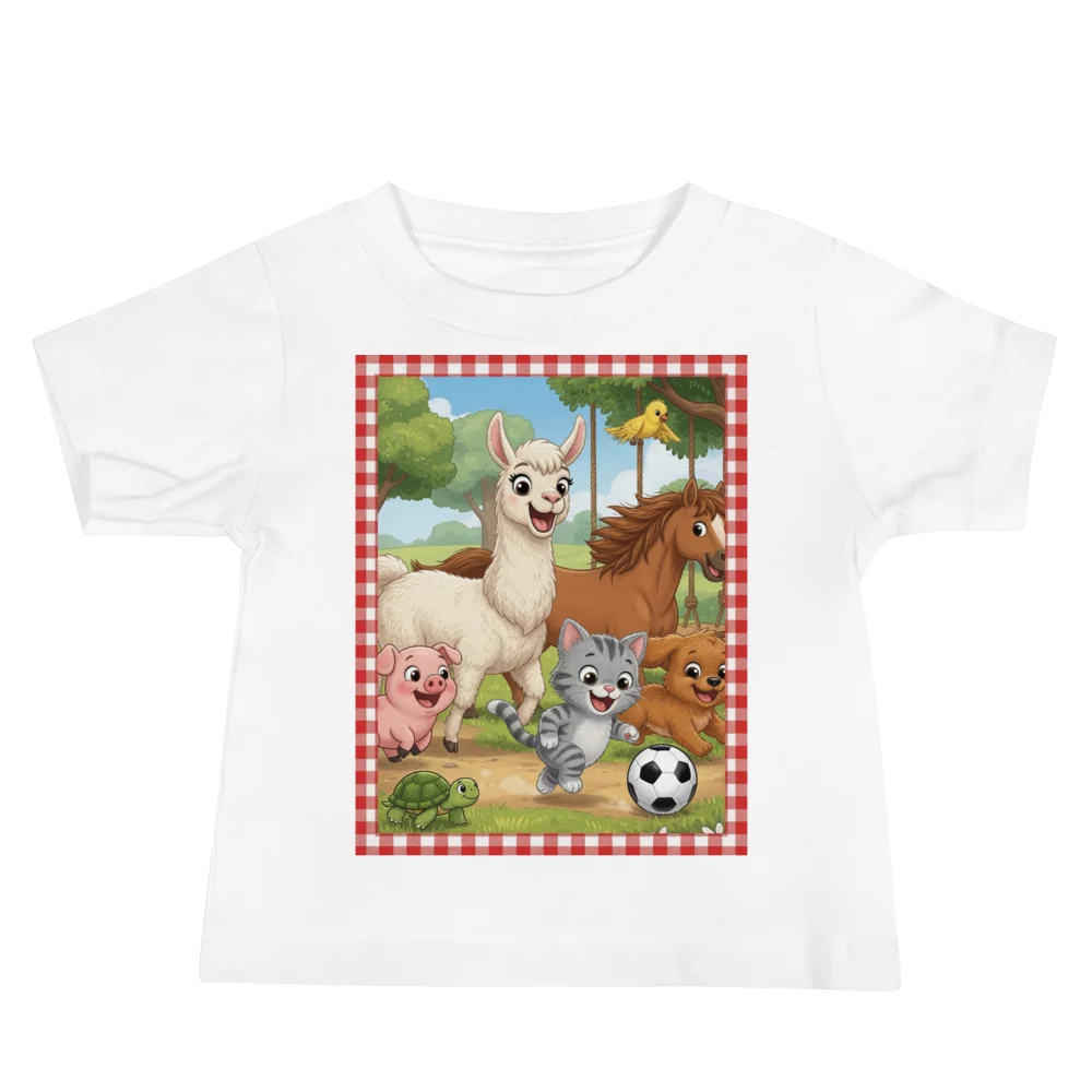 Sing A Rhyme Time Farm Friends Baby Tee product image (2)