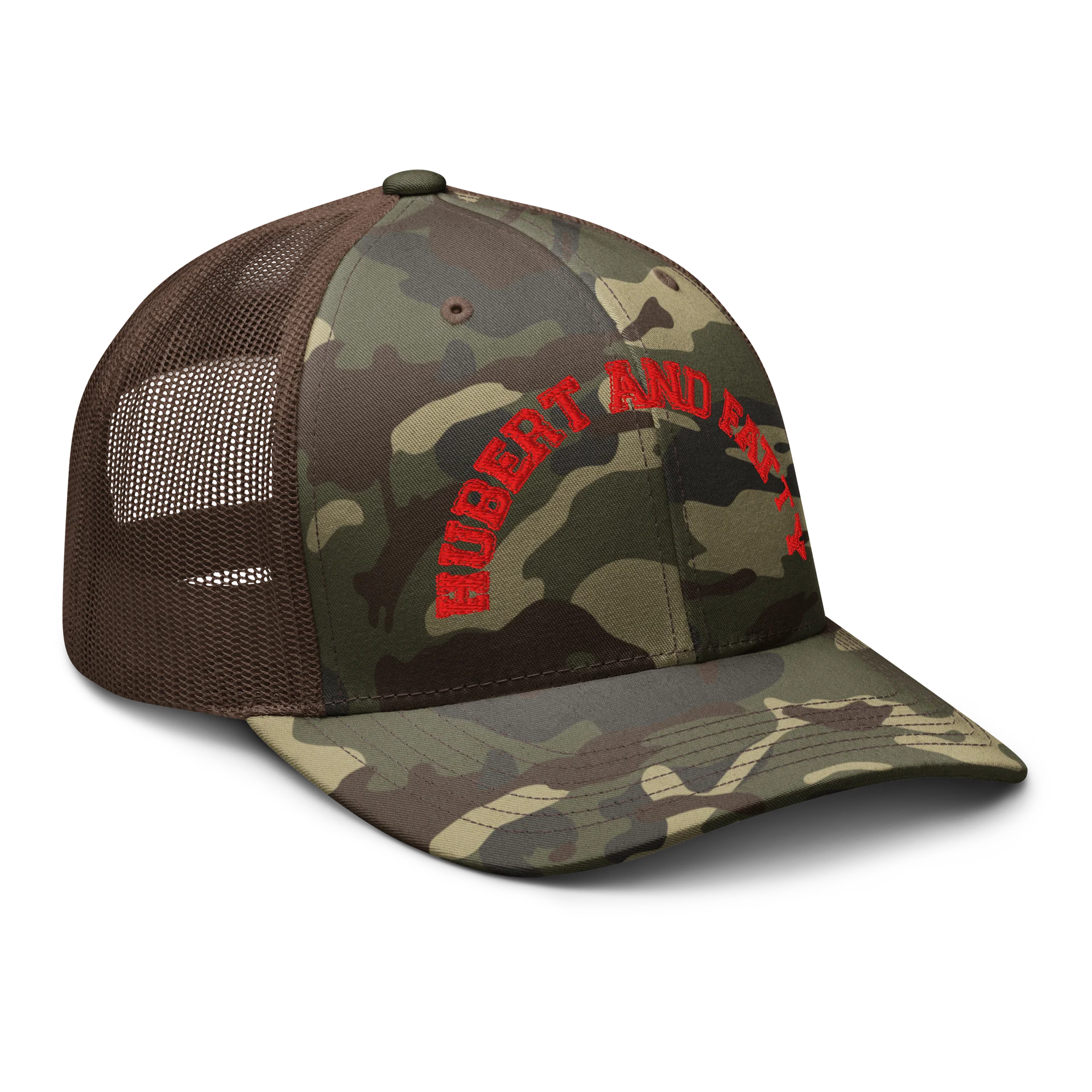hubert and fatty embroidered camo hat product image (6)