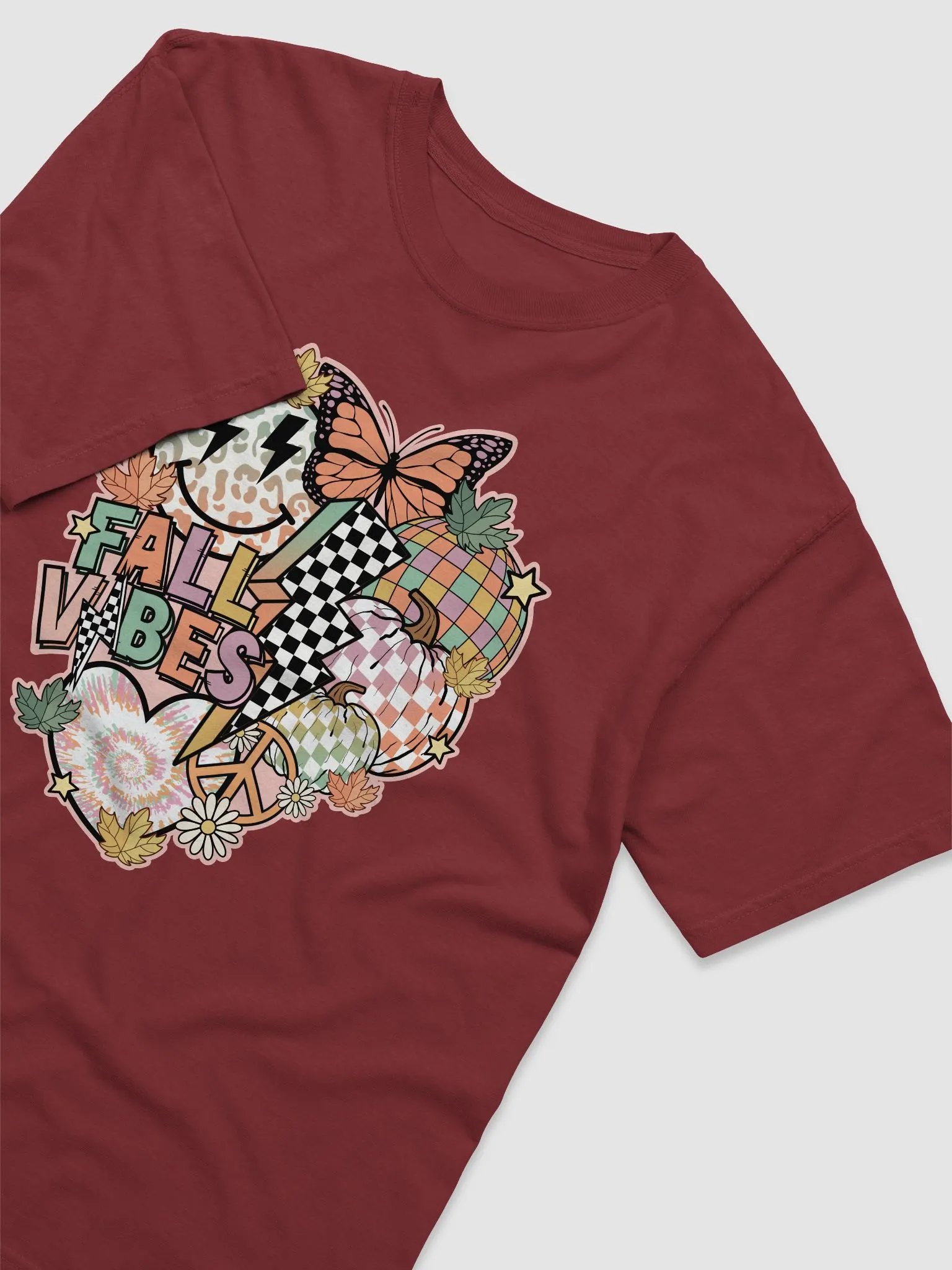 Fall and Halloween Elements Collage(4) T-Shirt | Maximalist Fall and Halloween T-Shirt Design product image (10)
