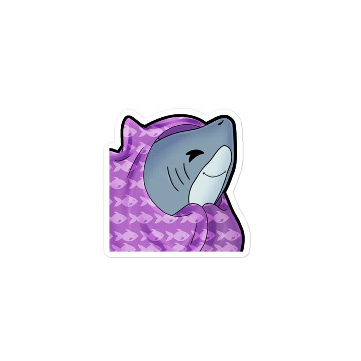 Cozy Shark Die-Cut Magnets product image (1)
