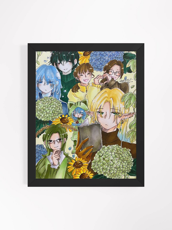 Green, Yellow, and Blue - Framed Matte Poster product image (1)