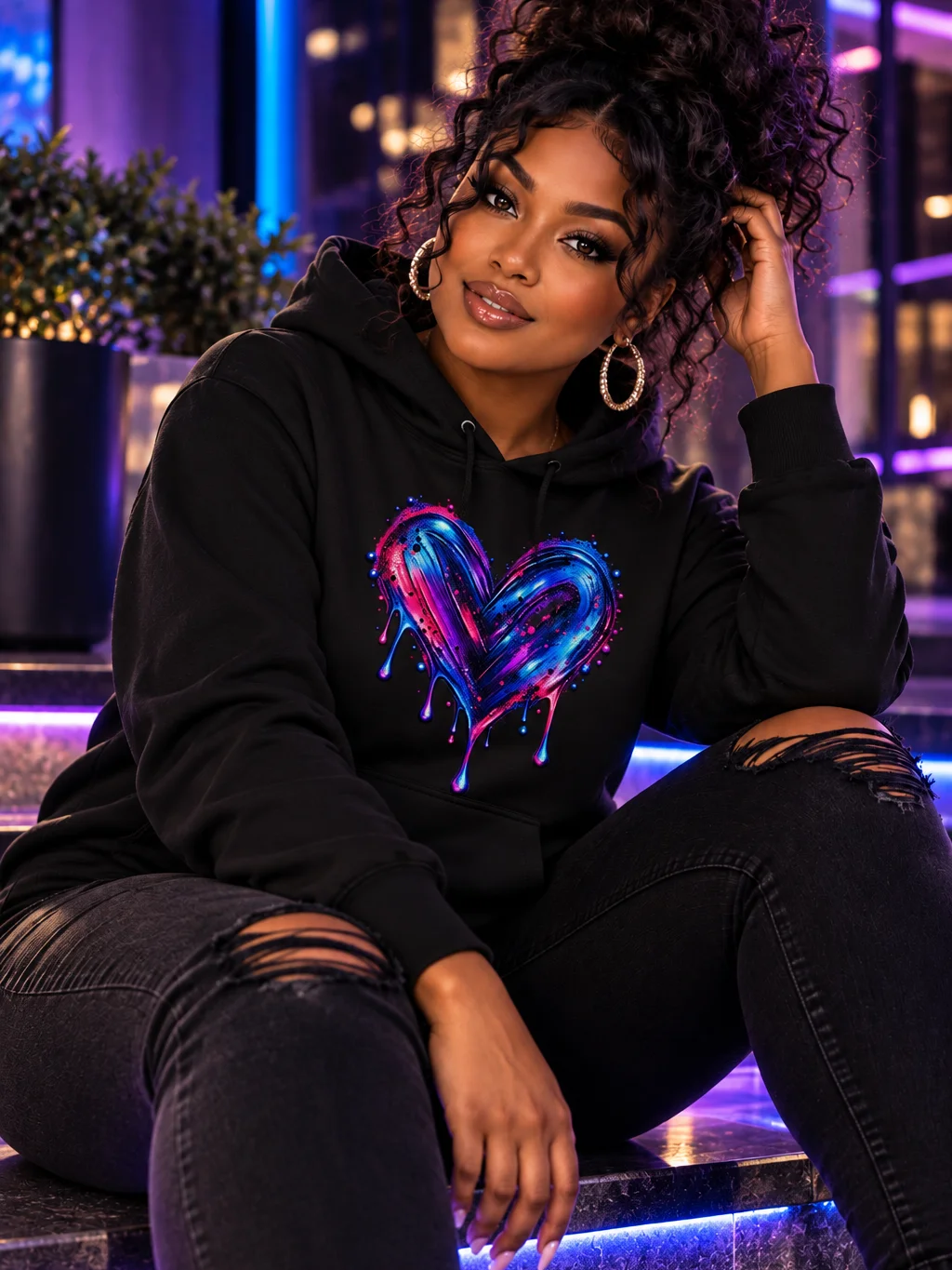 Leaking Heart - Eternal Love Signature Sweatshirt - Vivid Hues product image (1)