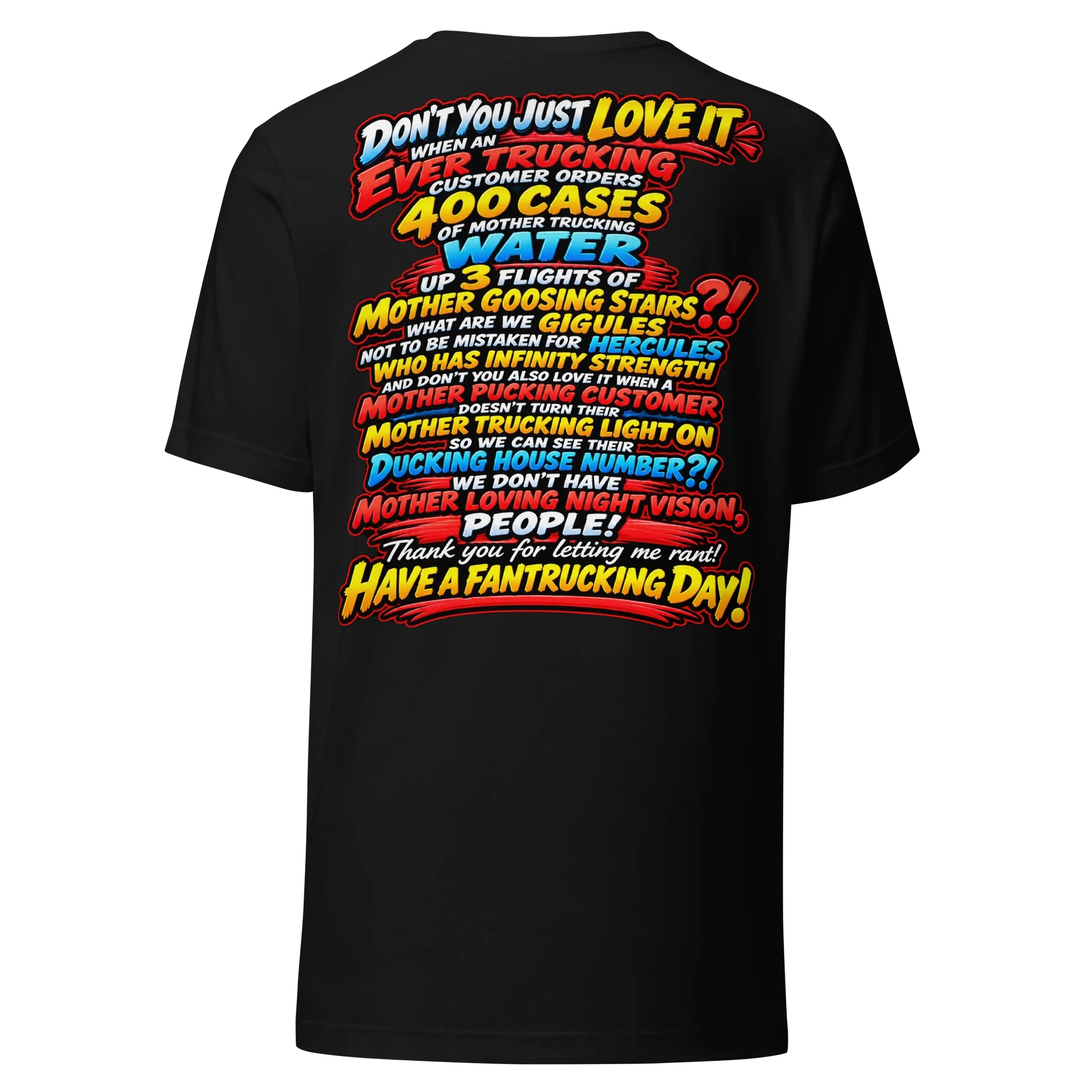 No Night Vision – Giggin & Ranting Tee product image (2)