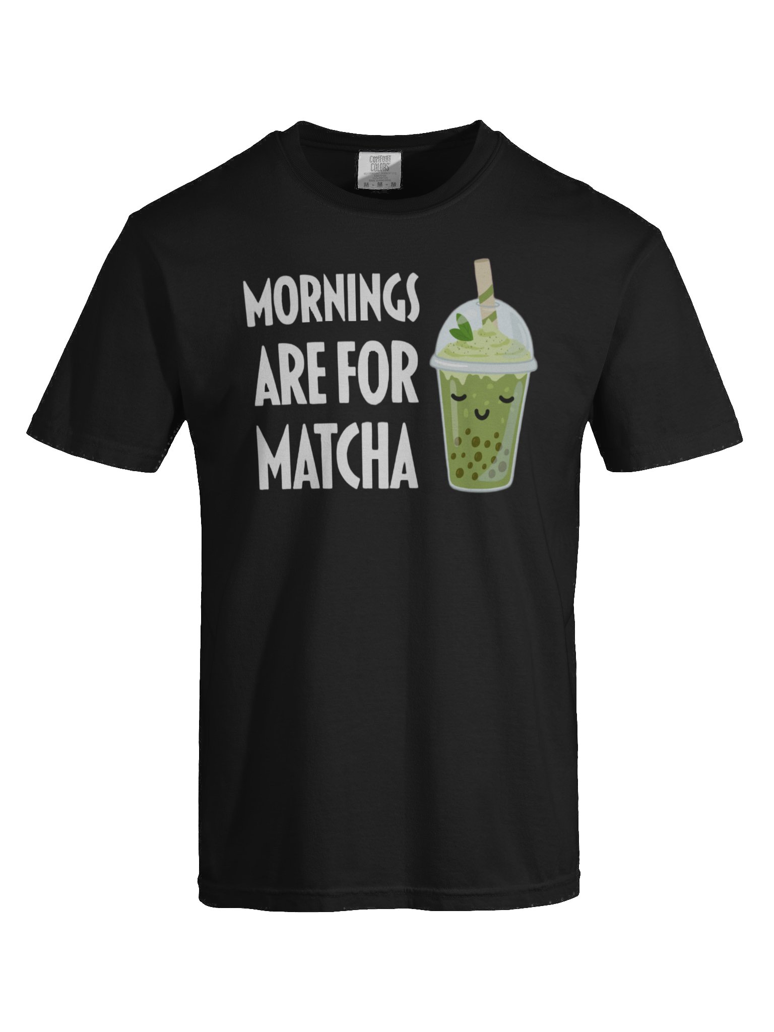 Matcha Bubble Tea Bliss Cartoon T-Shirt product image (73)