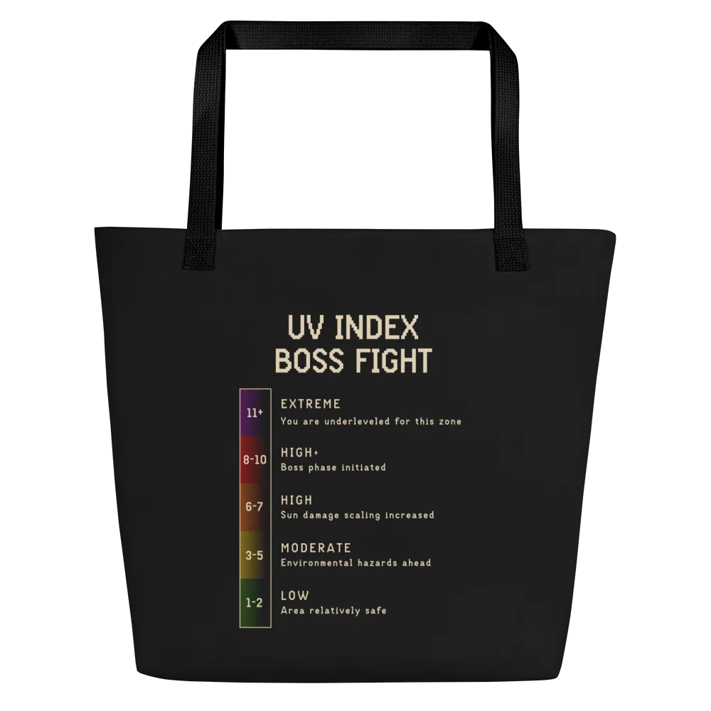 UV Index Boss Fight Tote Bag | Sun Sensitivity & Chronic Illness Bag product image (1)