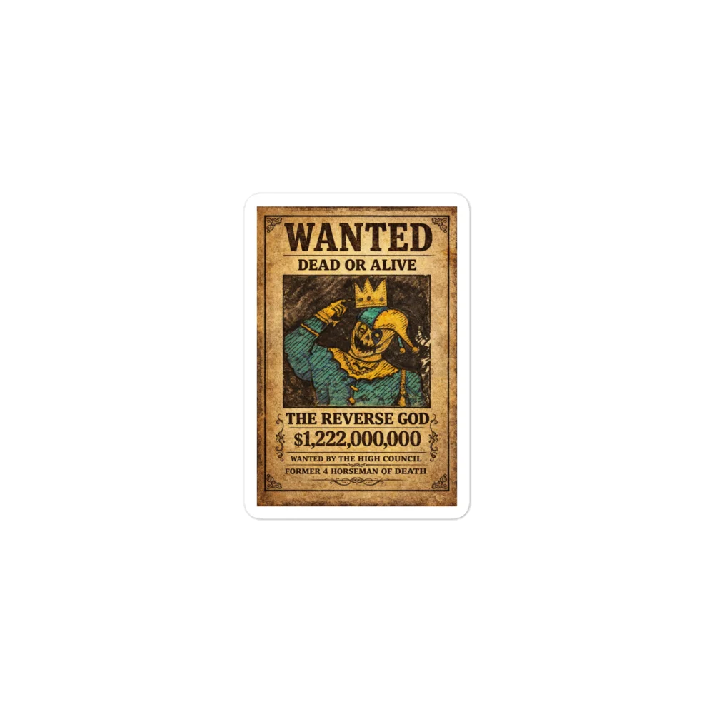 The Reverse God Sticker product image (1)