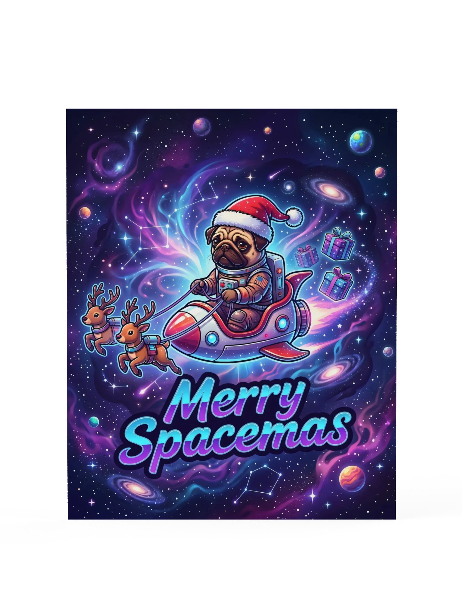 Spacemas Pug Poster product image (15)