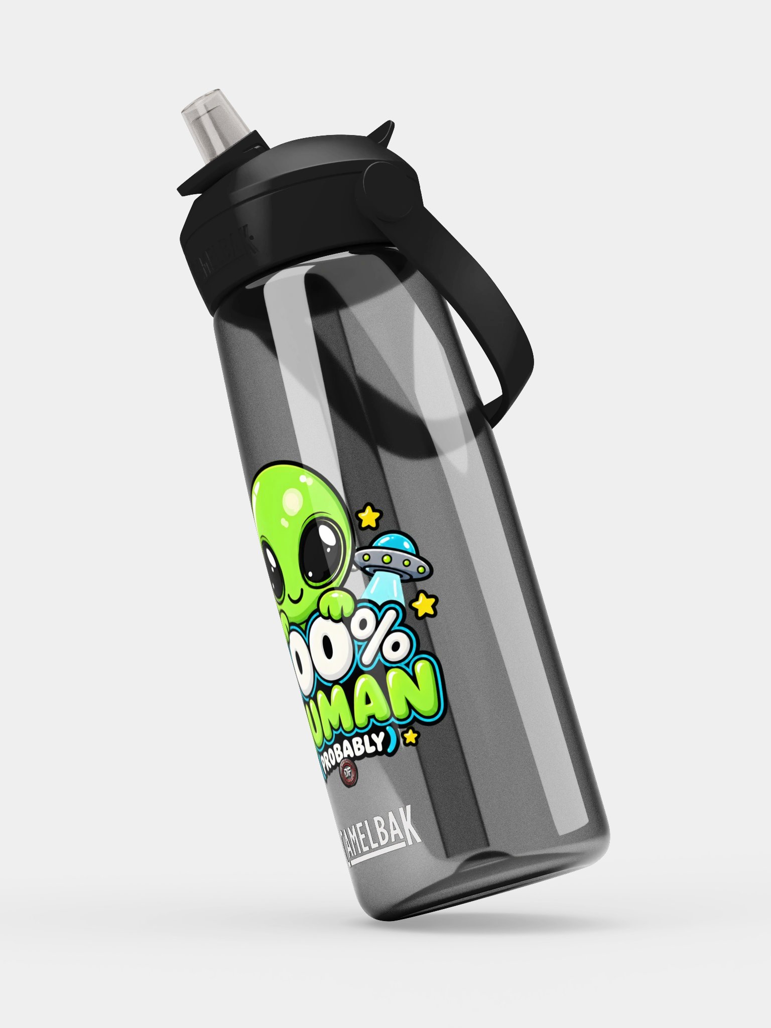 100% Human (Probably) — Curious Minds Water Bottle product image (5)