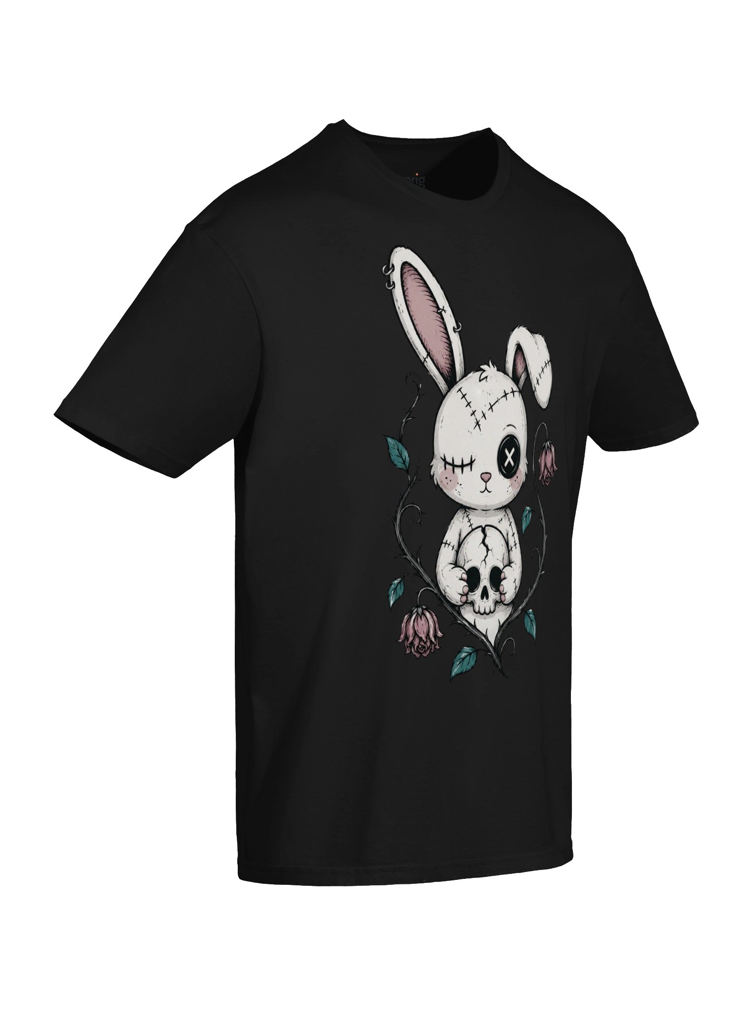 Cute Creepy Bunny Skull Tee product image (52)