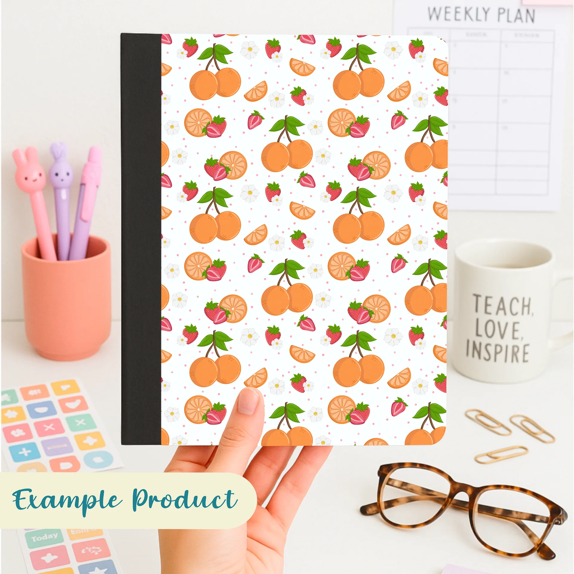 Strawberries & Oranges Seamless Pattern product image (4)