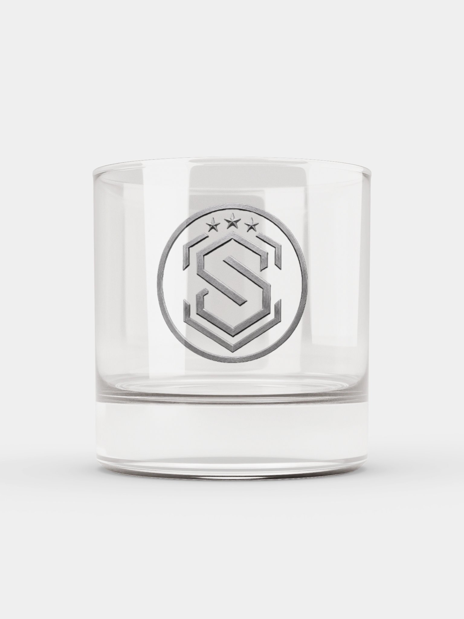 SitRep Monochrome Logo Rocks Glass product image (1)
