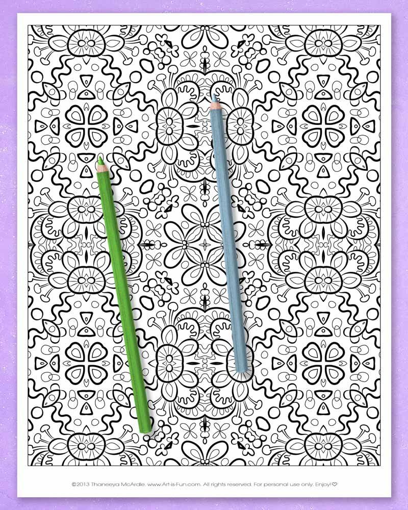 Abstract Patterns Coloring Pages product image (7)