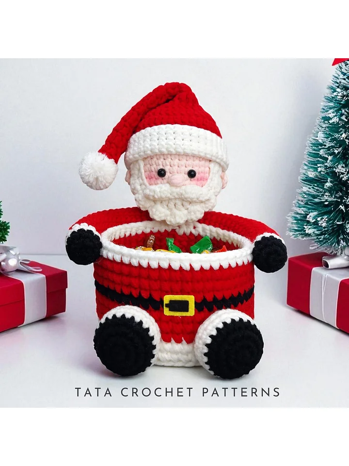 PDF Pattern -♡- Crochet Santa Claus Basket product image (1)