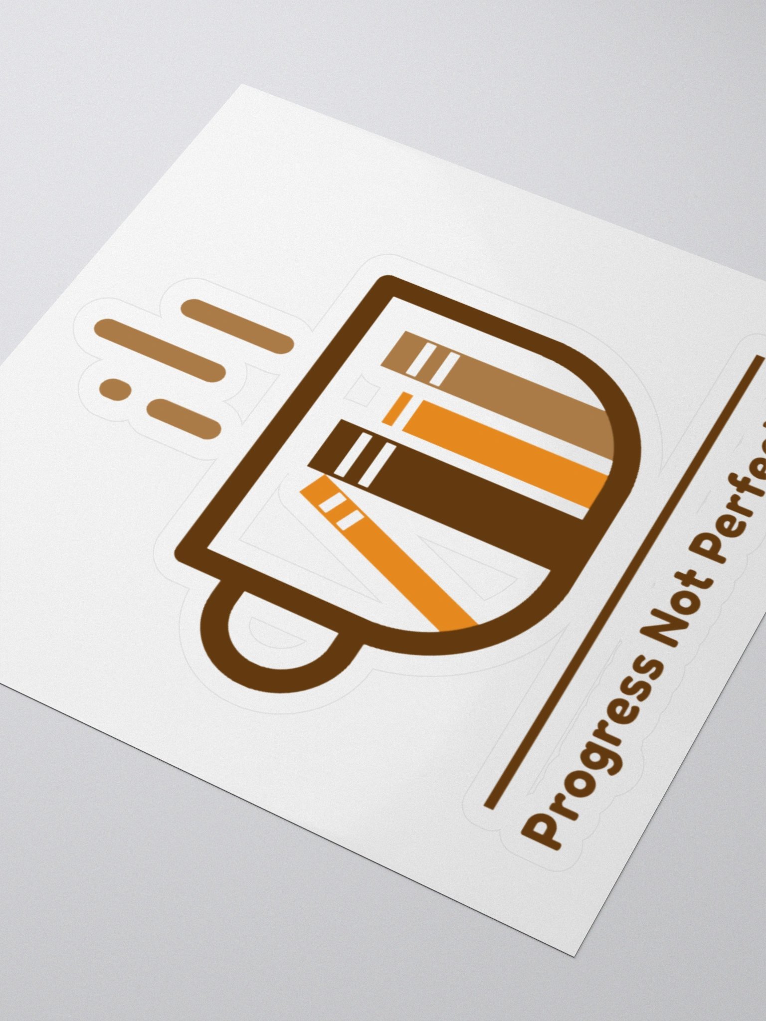 Slogan #8 Progress Not Perfection Sticker product image (3)
