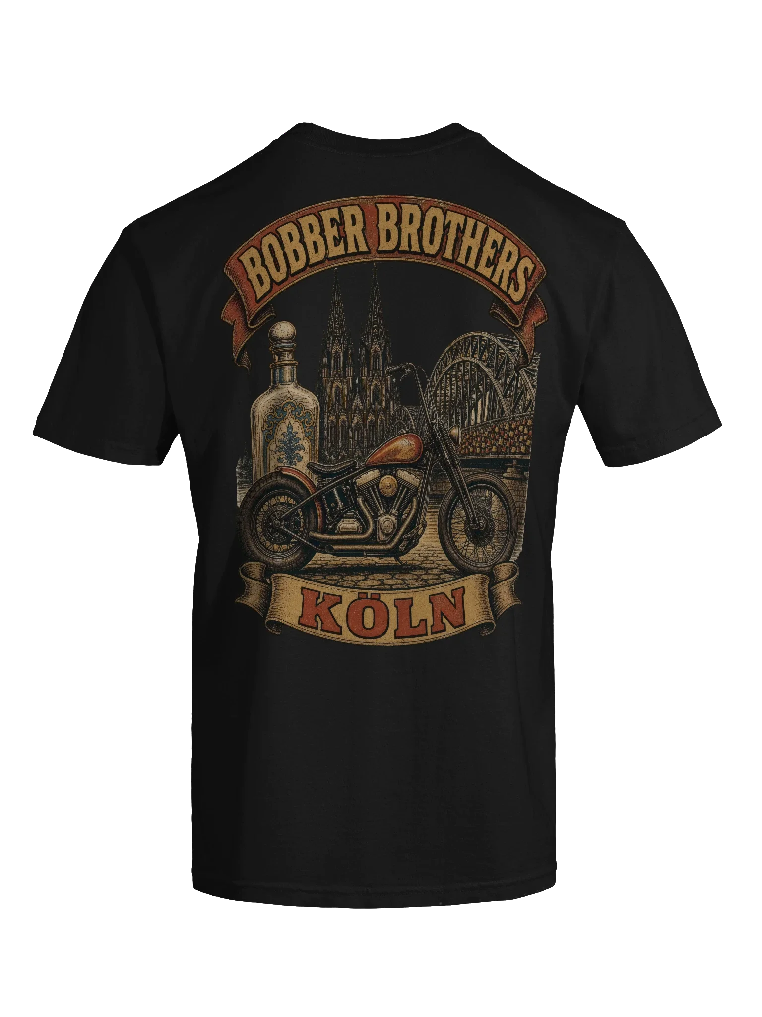 Köln motorcycle t-shirt design by Bobber Brothers