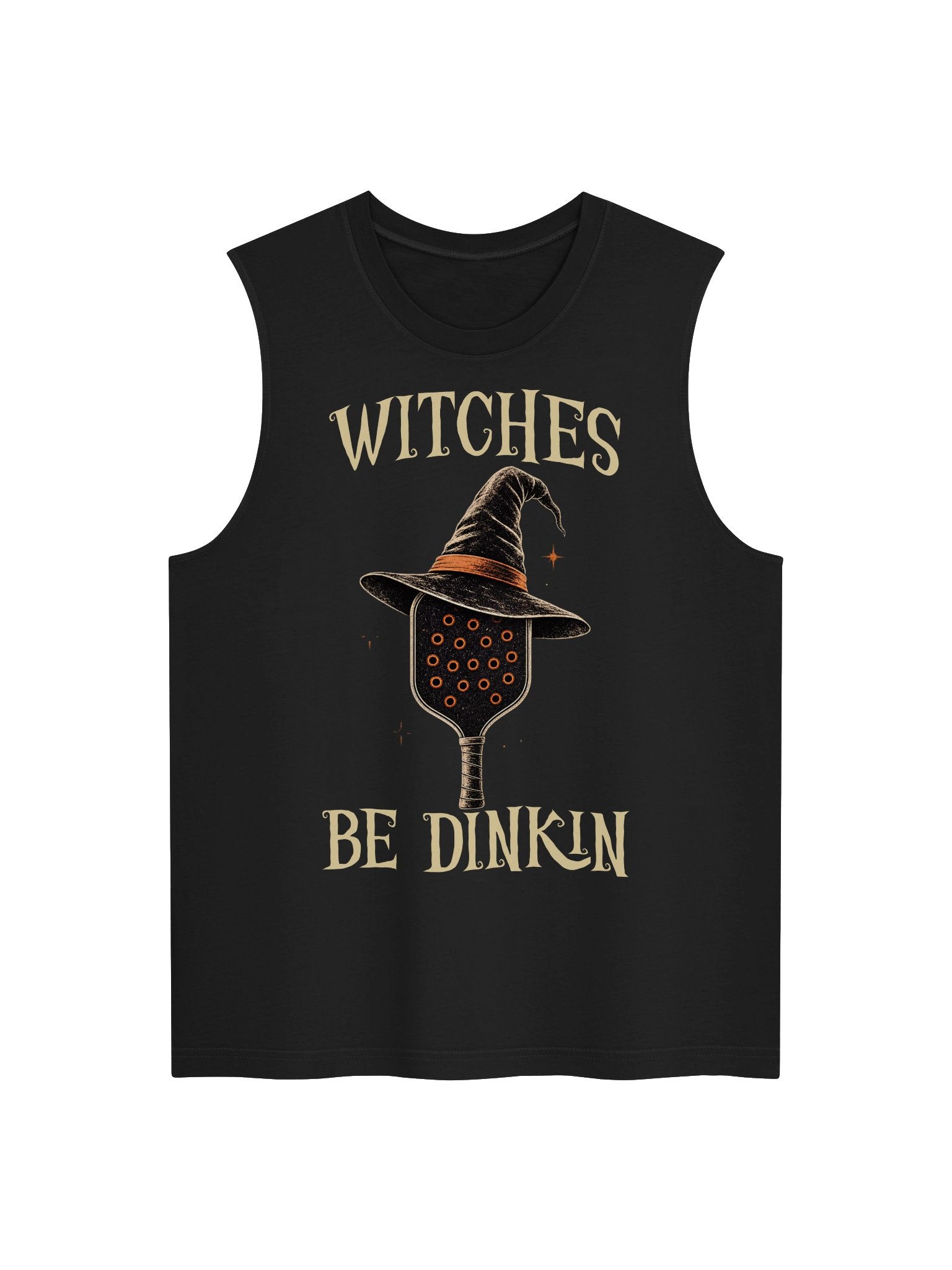 Witches Be Dinkin Pickleball Tank Top Halloween Gift for Women product image (2)