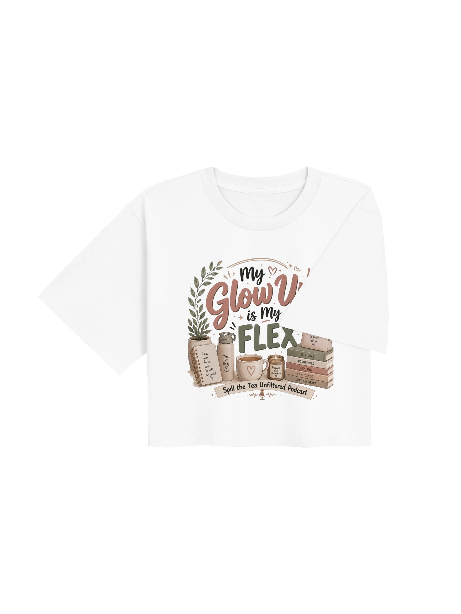My Glow Up Is My FLEX Crop Tee product image (8)