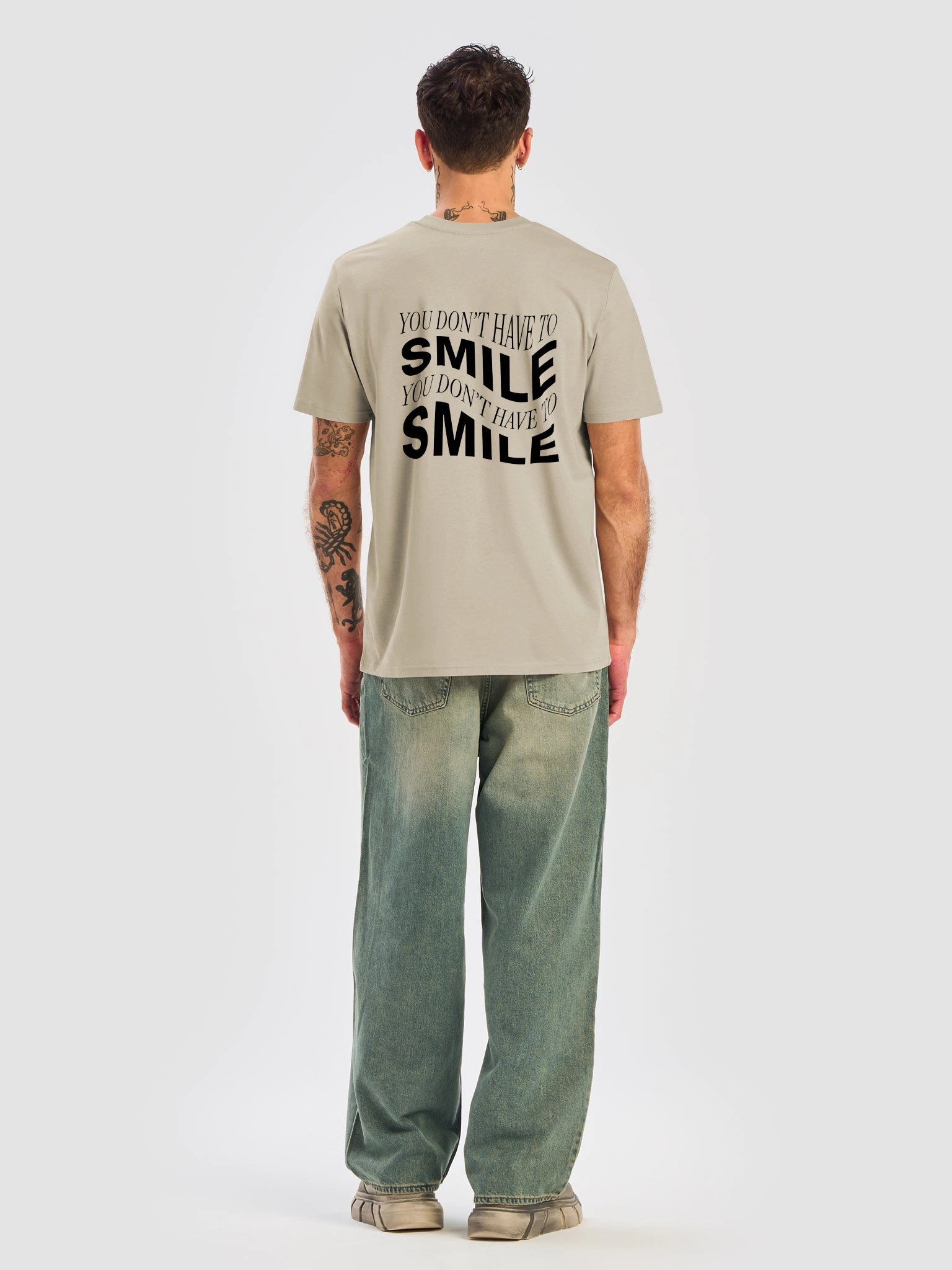 SMILE Organic Ribbed Crew-Neck T-Shirt product image (8)