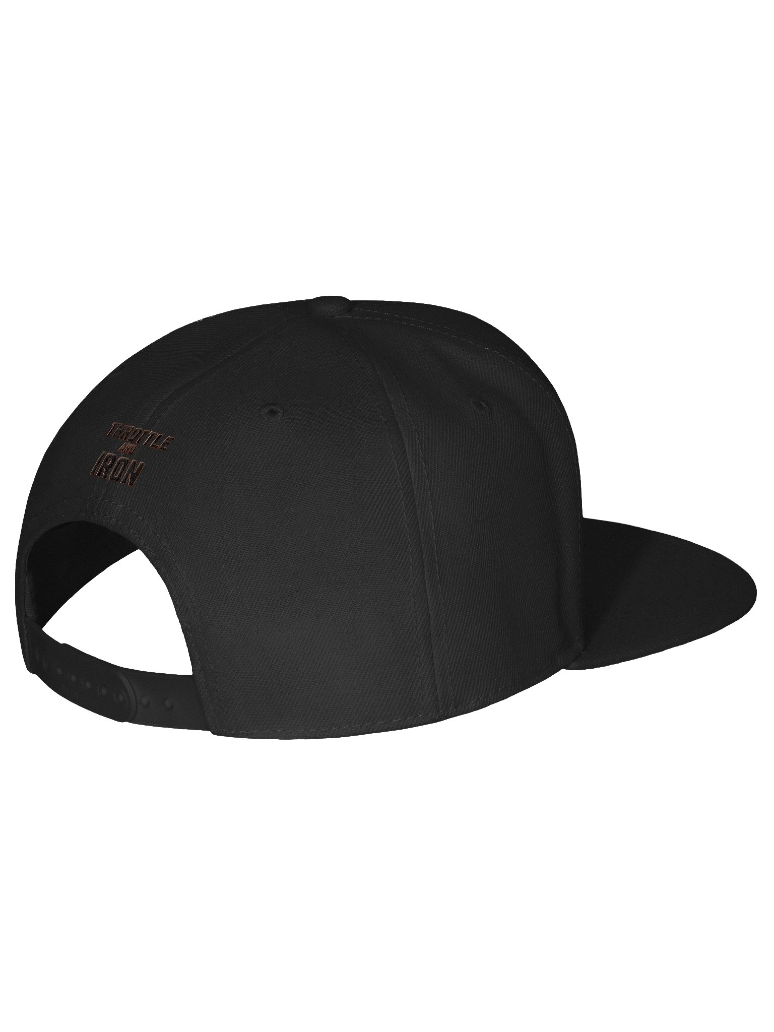 Club 121 Throttle & Iron Snapback Hat — Orange Outline (HD) Edition product image (3)