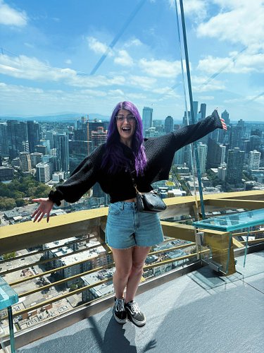 The Space needle was both awesome and terrifying, I have to admit my youngest had more bravery than me up there… 

The whole ...