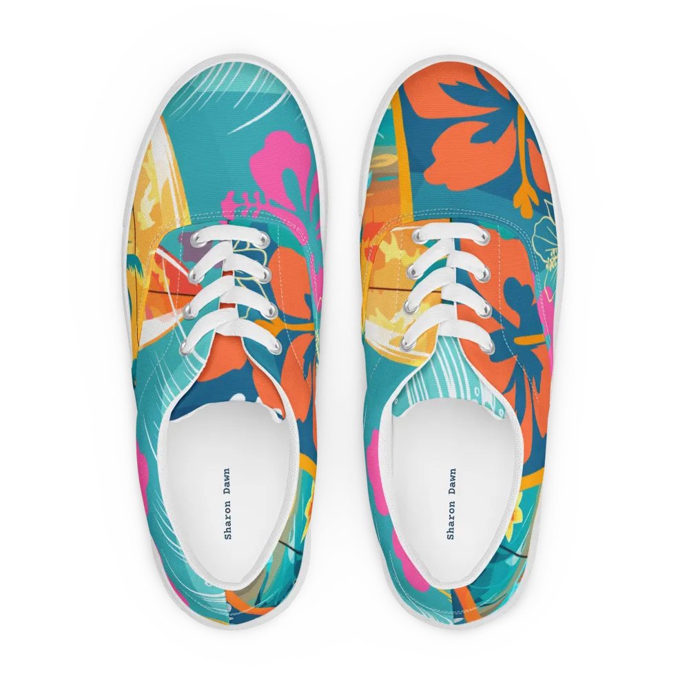 Tropical Escape Lace-Up Canvas Shoes product image (4)