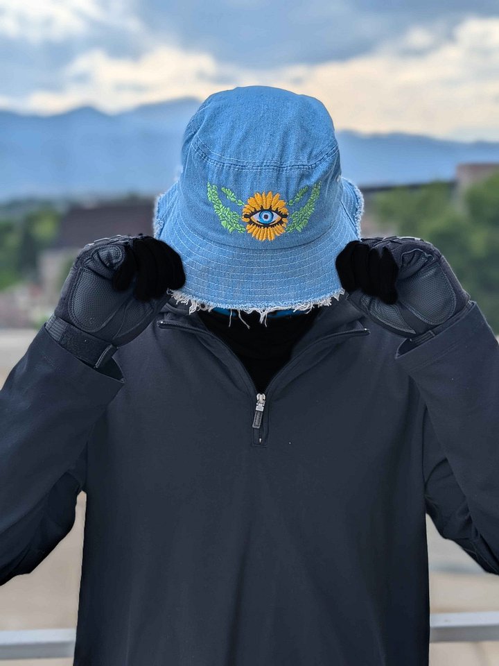 Flower Denim Bucket Hat product image (2)