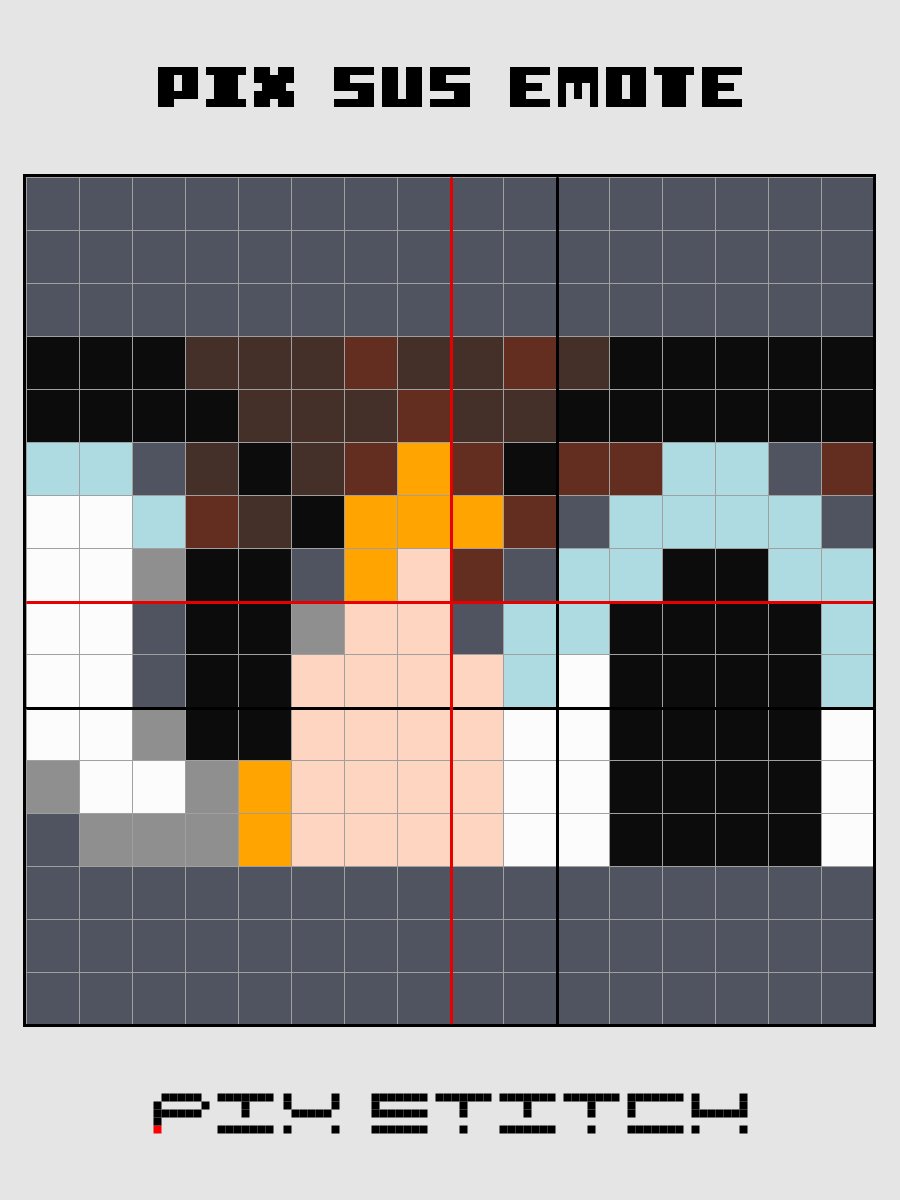 Pix Sus Emote Pixel Art product image (2)
