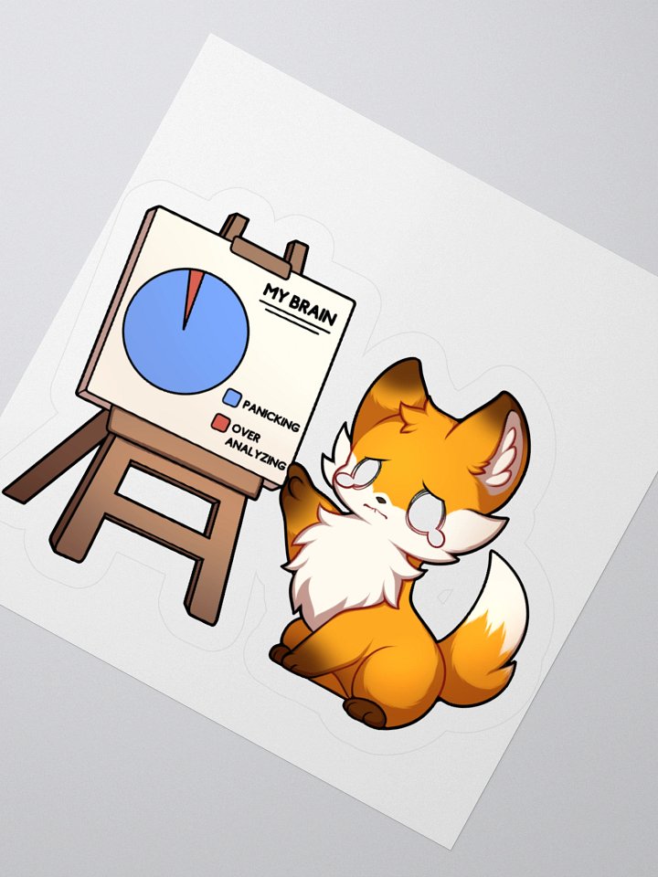 Anxious Fox Stickers product image (4)