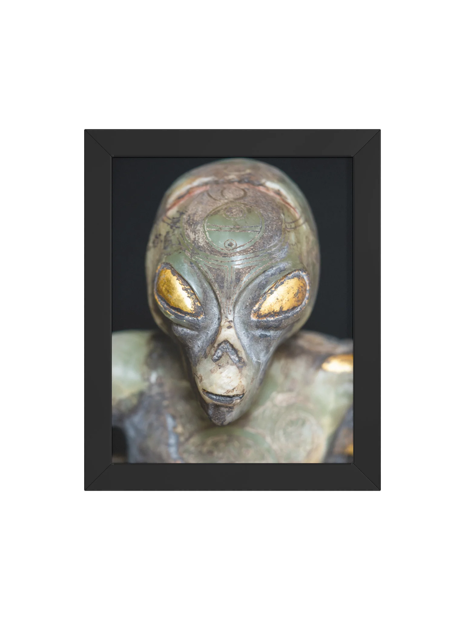 Aliencarving's Onyx Guardian Framed Print product image (21)