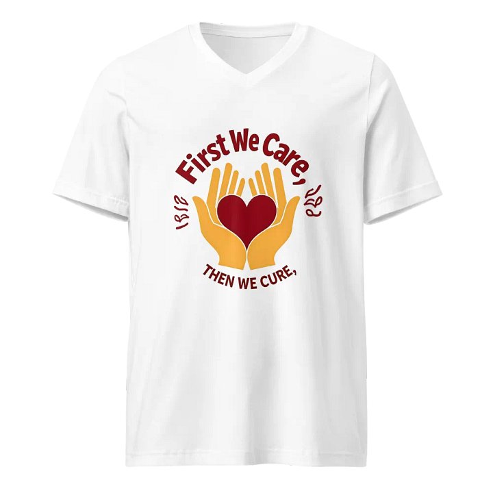 Care & Cure Heart V-Neck Tee product image (1)