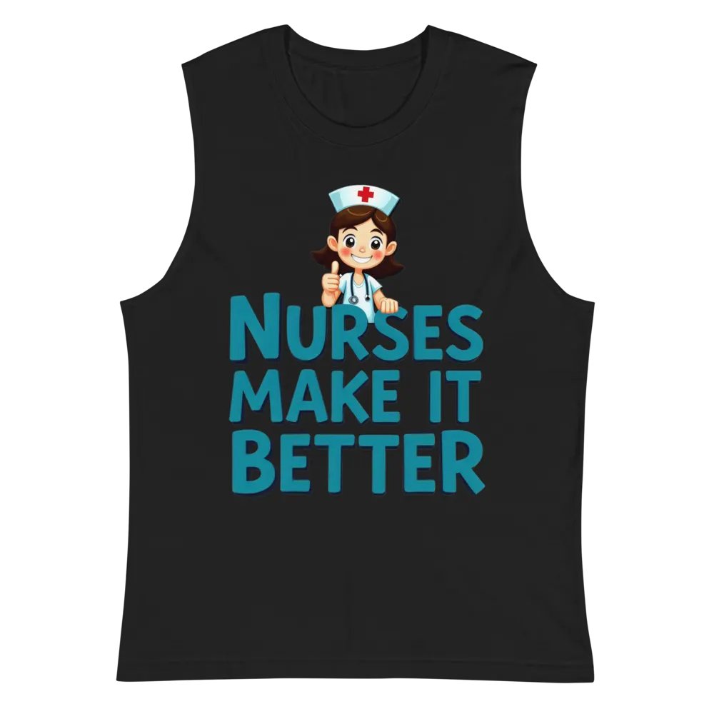 Nurse Power Thumbs-Up Muscle Tank product image (3)
