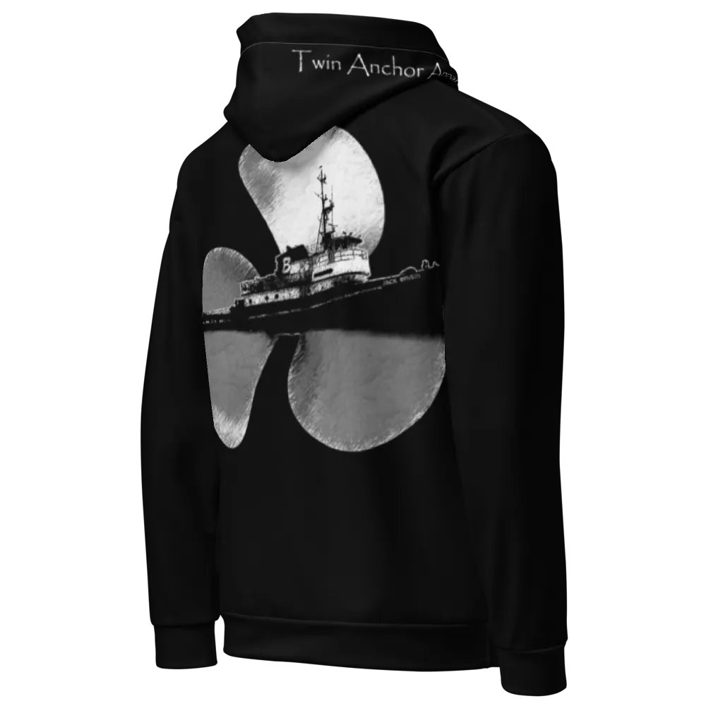 3 Prop & Jack Brusco Tug (Black) – Performance Marine Wear | Twin Anchor Apparel North Current Line product image (10)