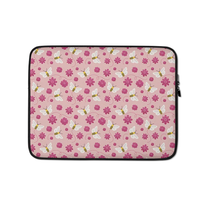 Little Pink Bees Laptop Sleeve product image (1)