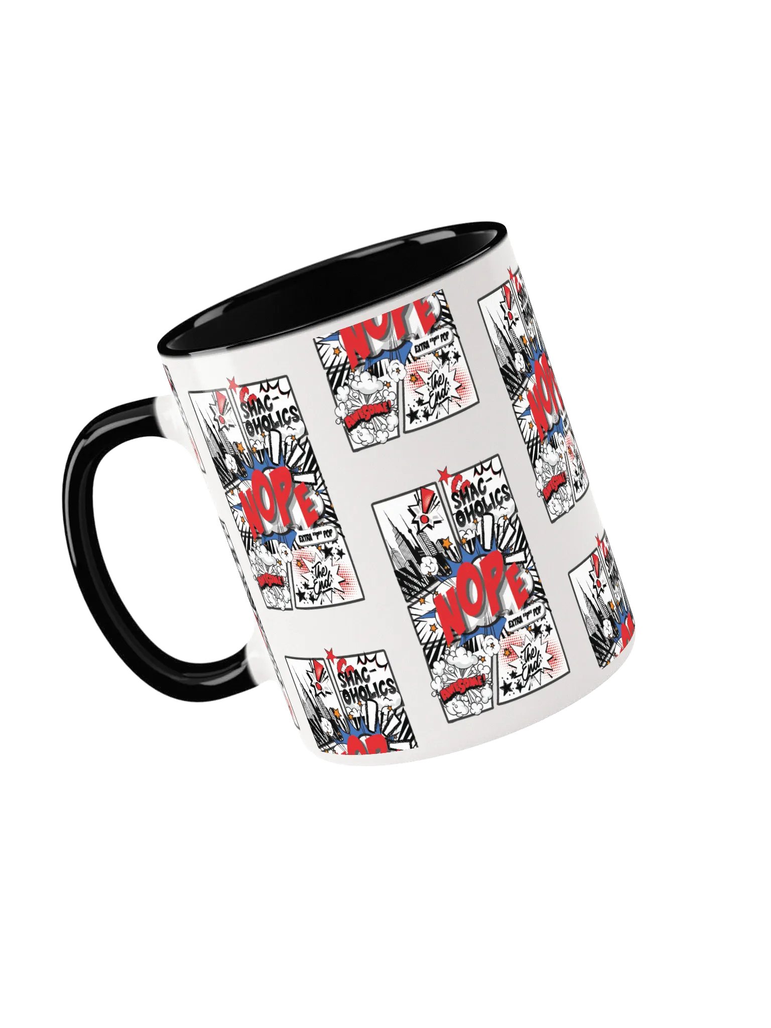 Shac-oholics Comic Blast Mug - Red 