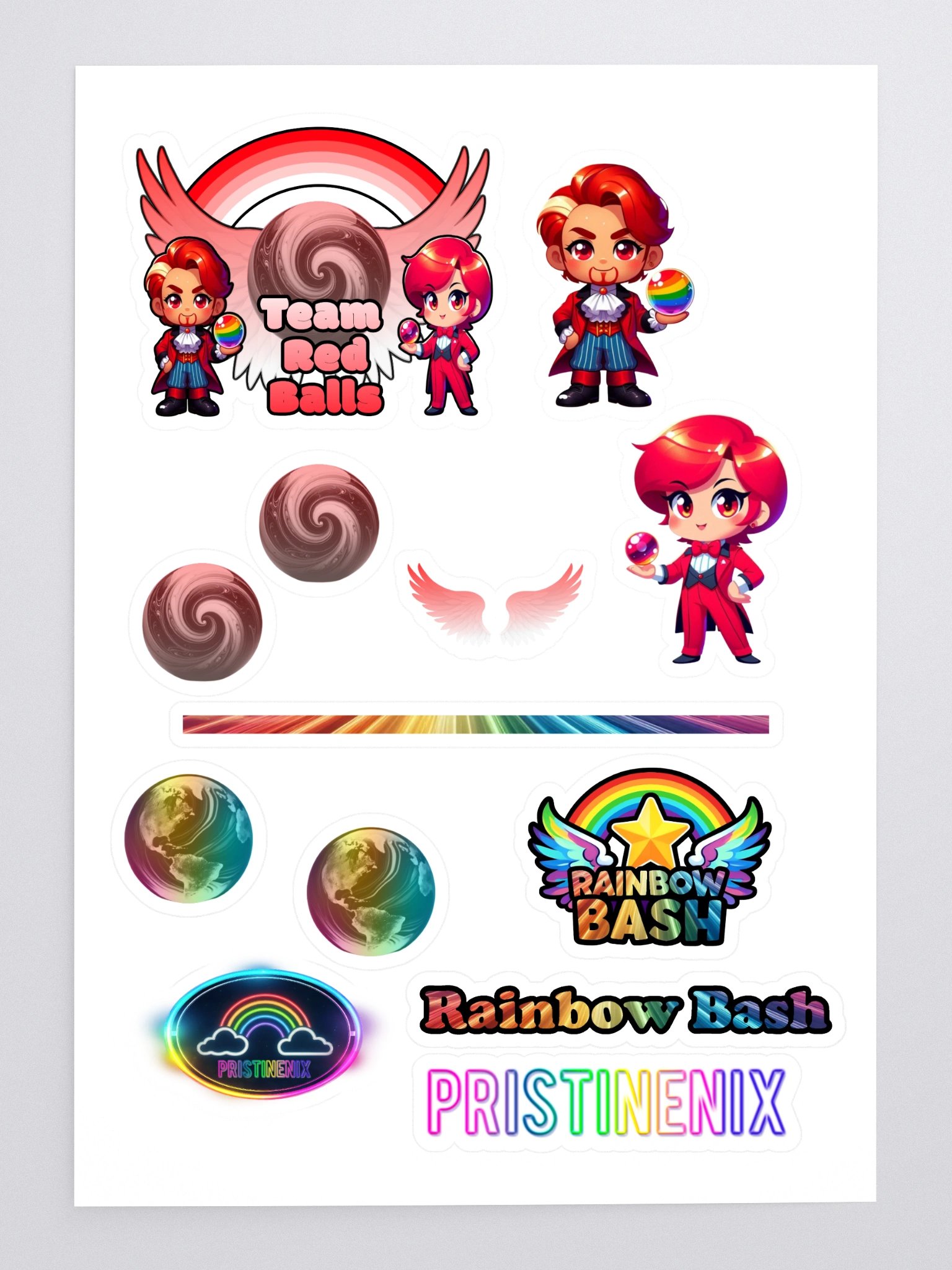 Team Red Stickers product image (3)
