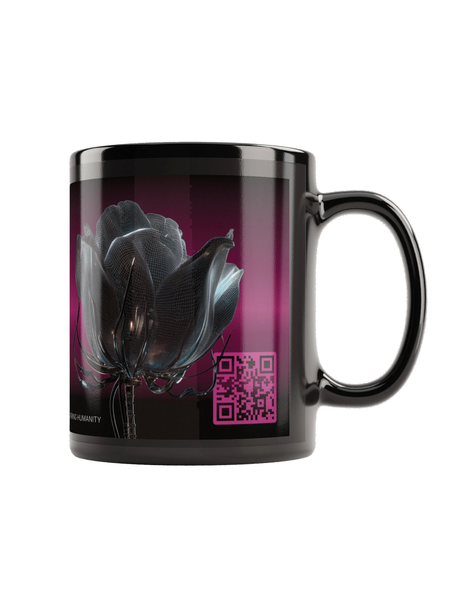 Rendering Humanity, Black Glossy Mug + Daily Poetry Experience [AUDIO] product image (4)
