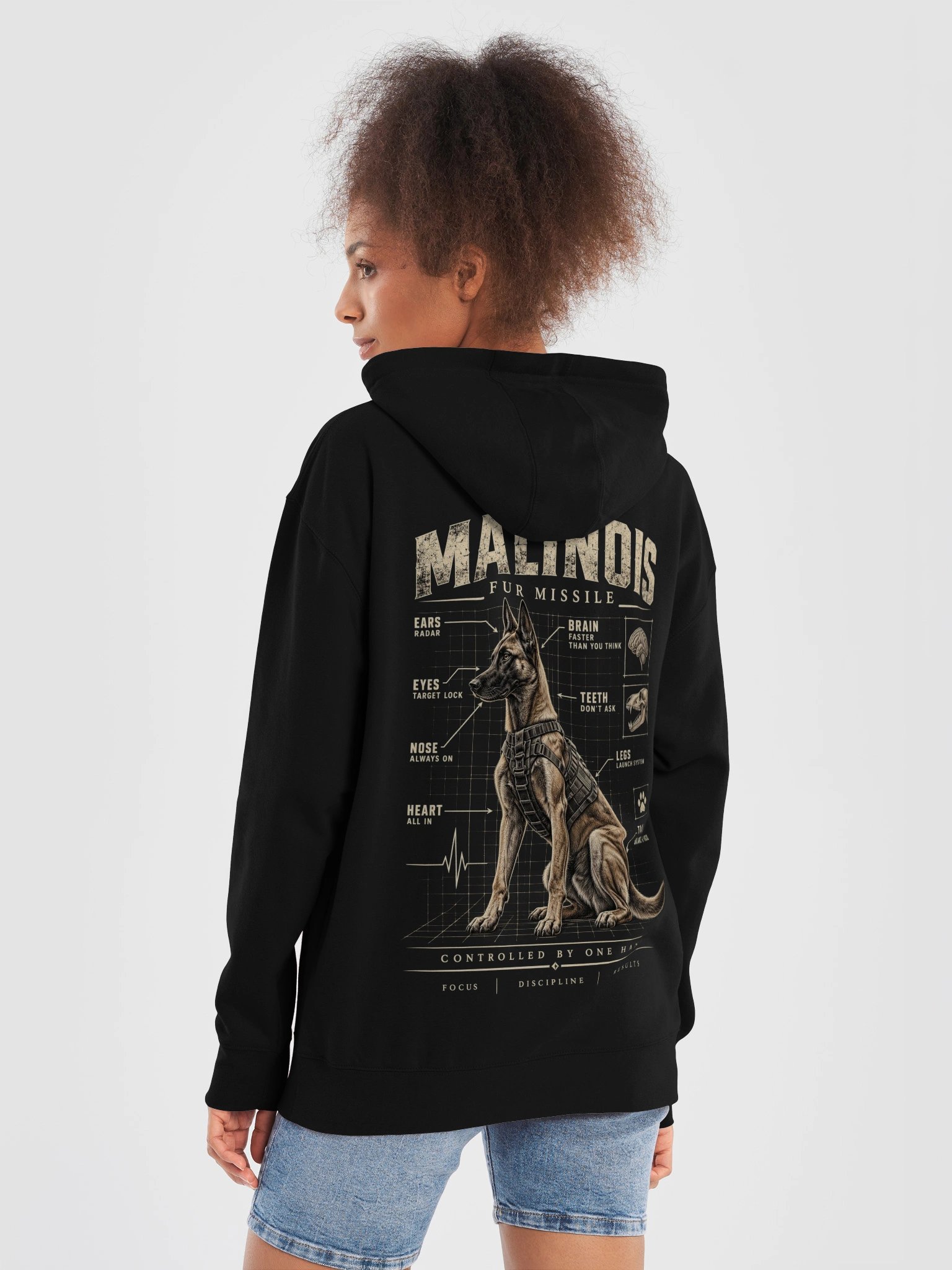 MALINOIS Fur Missile – Premium Hoodie product image (9)