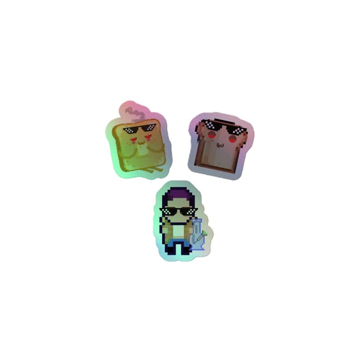 Holo Toasty Trio Sticker Pack product image (1)