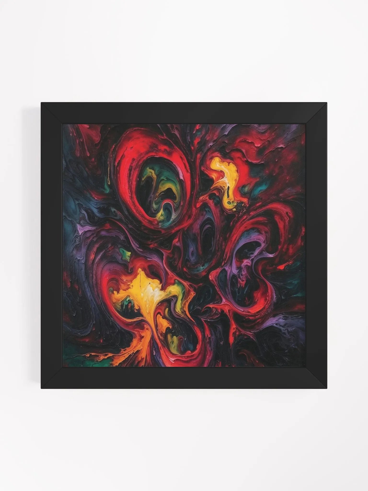 Vibrant Swirls Framed Print product image (1)