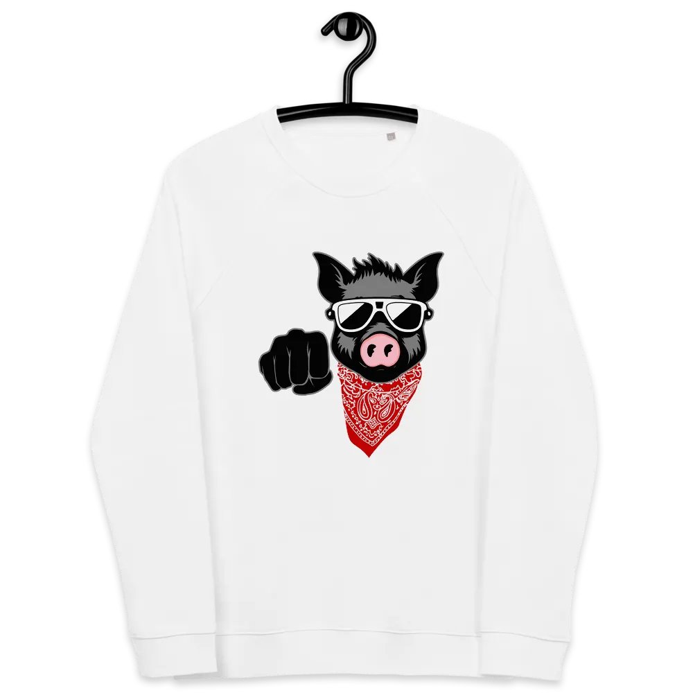 Fist Pig · organic raglan sweatshirt product image (6)