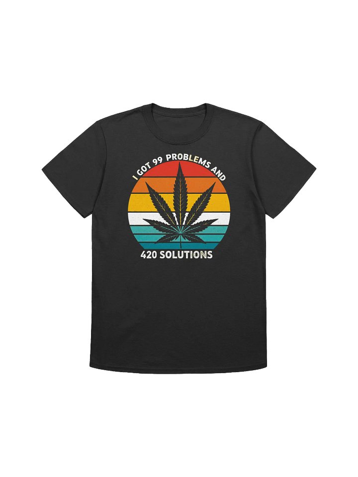 420 Sunset Solution-Weed Humor for the Stressed T-Shirt product image (4)