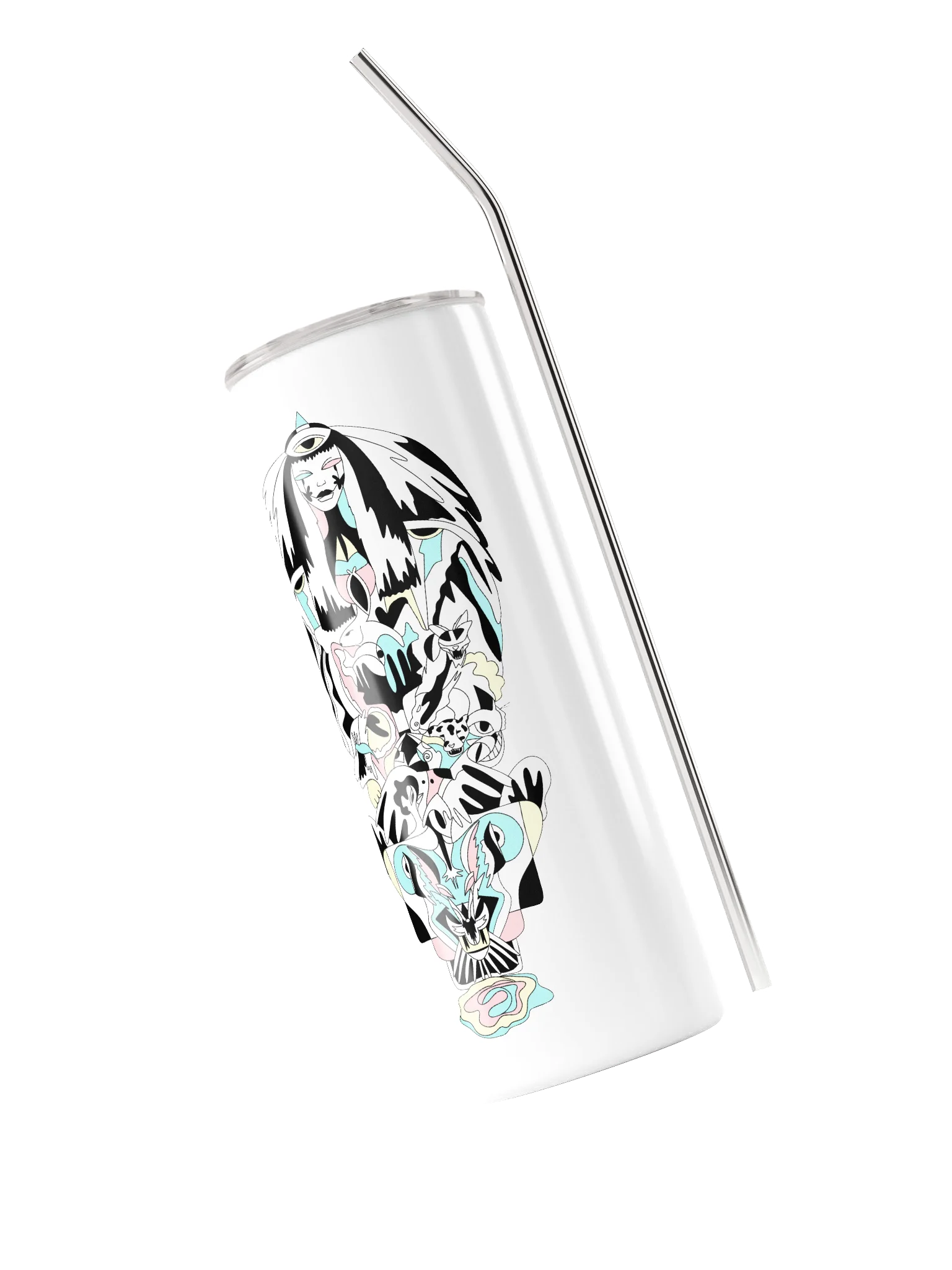 Stainless Steel Tumbler Travel Mug: Goddess of Balance product image (3)